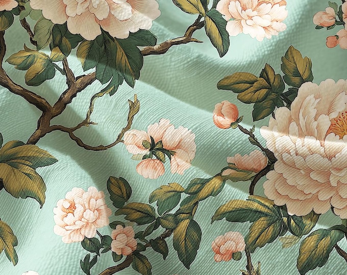 The Belvedere Botanical | Pima Cotton Bold Botanical Pattern by Lisa Kanova