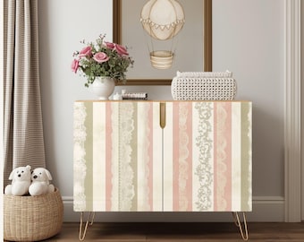 Artisan Nursery Wooden Credenza Made in the USA Designed by Lisa Kanova