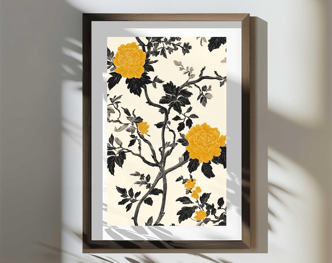 Lanterns at the Summer Estate | Statement Wall Art Print | Digital Download | Bold Maximalist Wall Art 24x36 | Gallery Wall Decor