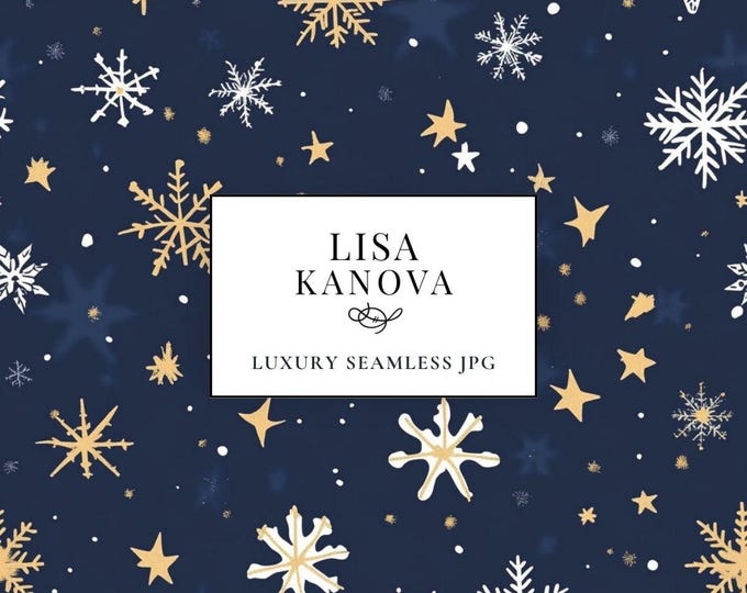 Holiday Seamless Pattern: Modern Style, Luxury Fabric Design (JPG Digital Download)