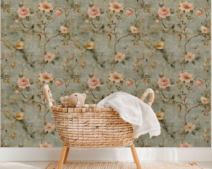 Luxury Heirloom Nursery and Kids Room Wallpaper by Lisa Kanova