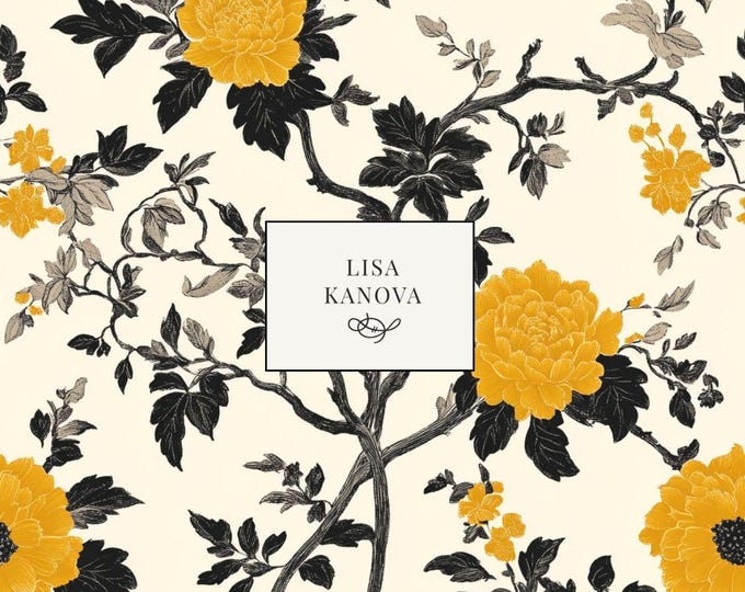 Lanters at the Summer Estate | Seamless Repeat Pattern | Lisa Kanova Surface Design