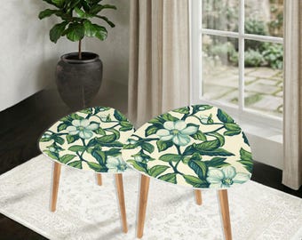 Waltz in the Garden | Triangle Coffee Table Set of 2 (Made in USA)