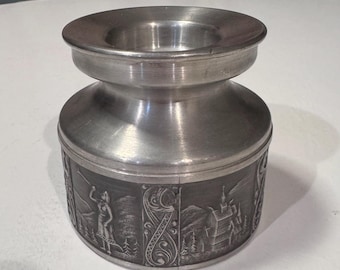 Norwegian Pewter Candle Holder