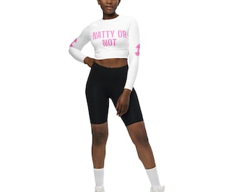 Long Sleeve Crop Top, Women's Gym wear