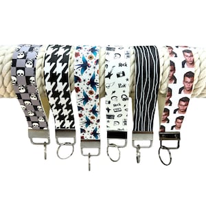 Wristlet/lanyard/keychain.  Vegan leather
