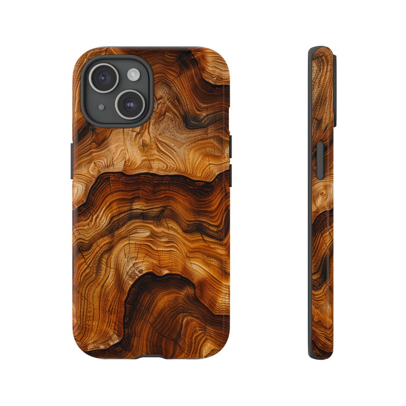 Phone Case: Teak Woodgrain Design - Durable Double Layer Protection image 8