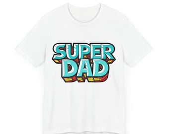 T-shirt Super Dad pour papa, imprimé et expédié vers le Royaume-Uni