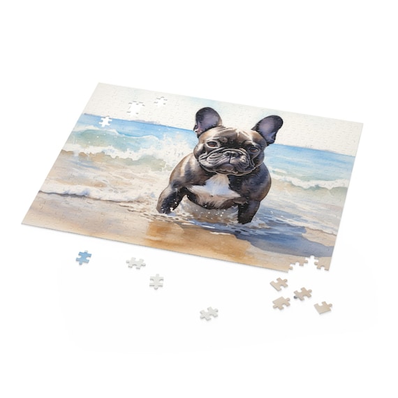 French Bulldog Puzzle – 500-Piece 'Sleep Like A Frenchie' Jigsaw Puzzle With Anti-Glare Finish
