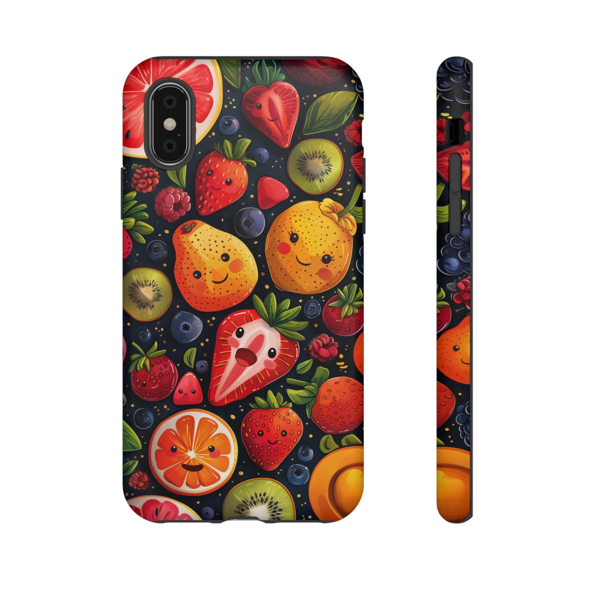 Happy Fruit Phone Case Double Layer Tough Phone Case for Iphone