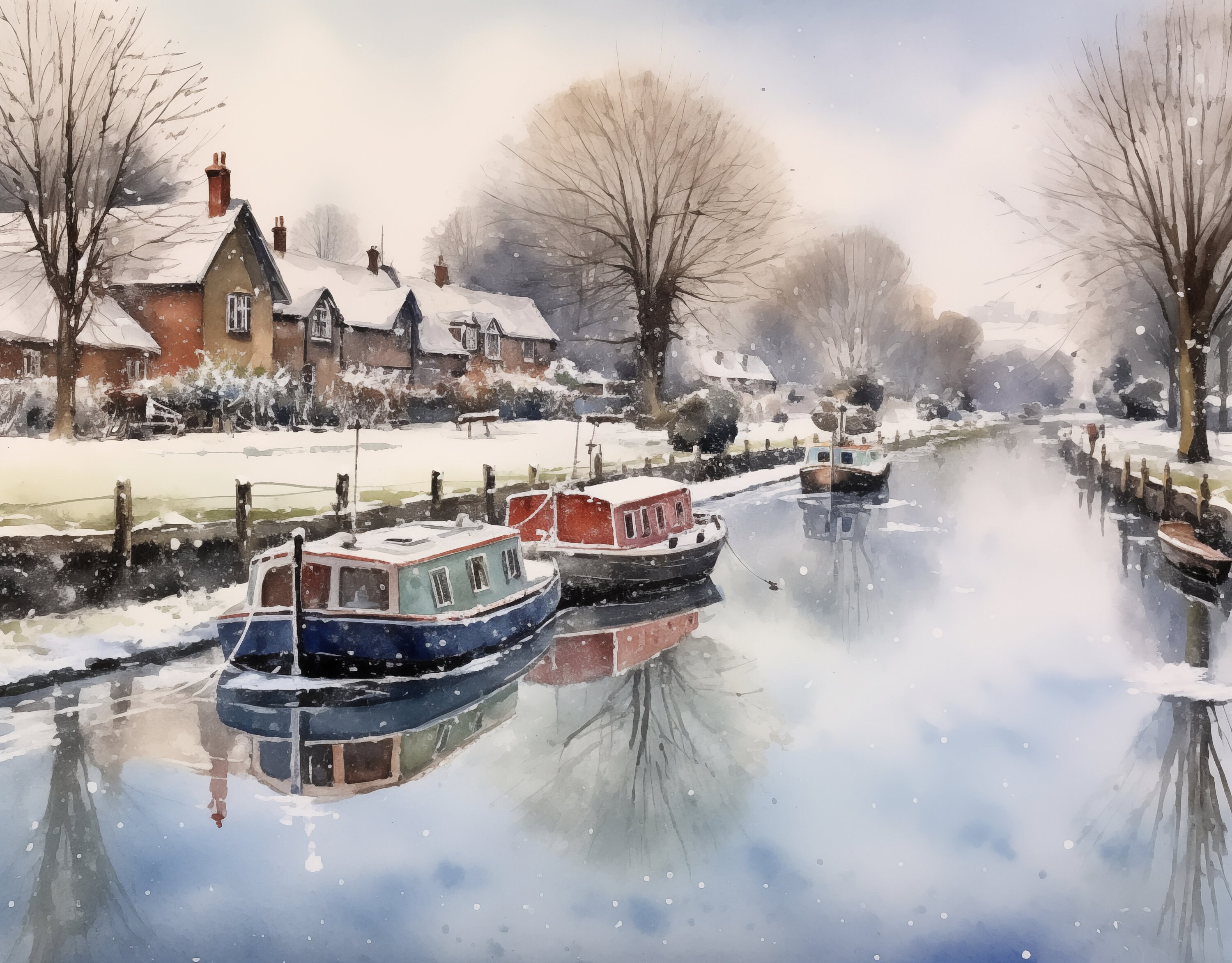 Narrowboat Calendar 2024 Ideal Gift for Narrowboat Owners, 12 Canal