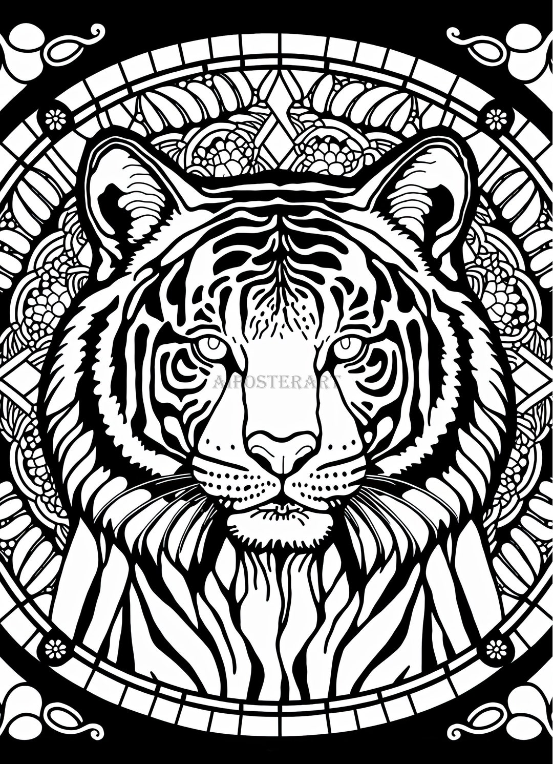 Tiger Coloring Download Printable - Il 1080xN.4711176519 Hdmn 