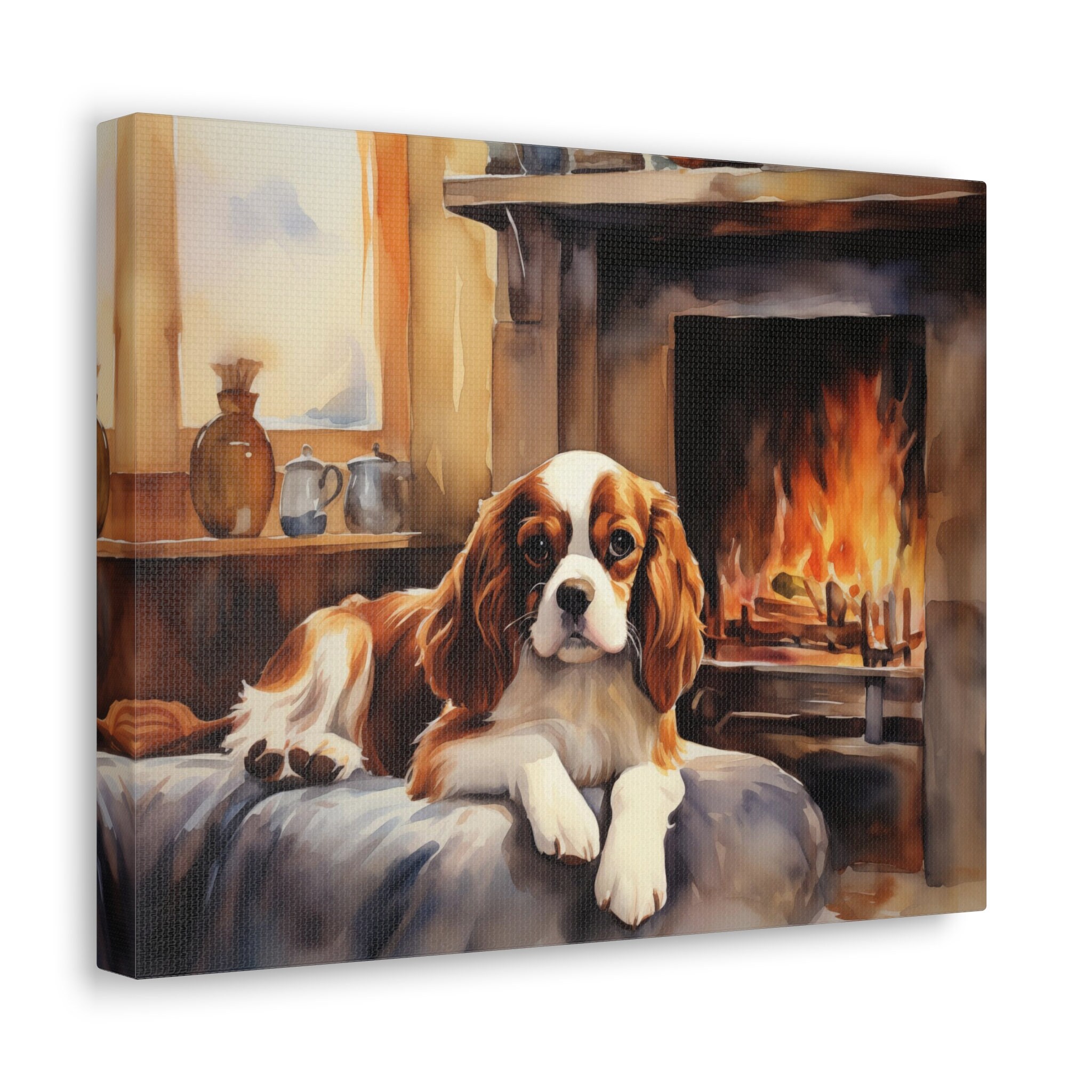 Blenheim Cavalier King Charles Spaniel Printed Canvas - Dog by ...
