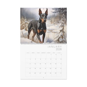 Calendario De Pared 2023 Para Perros Cantando Arte Pop, Días Festivos Y