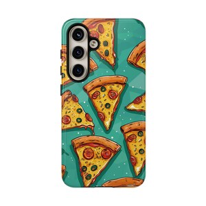 Pizza Lover Phone Case - Double Layer Tough Phone Case for iPhone, Samsung Galaxy and Google Pixel phone models - Pizza Lover Gift
