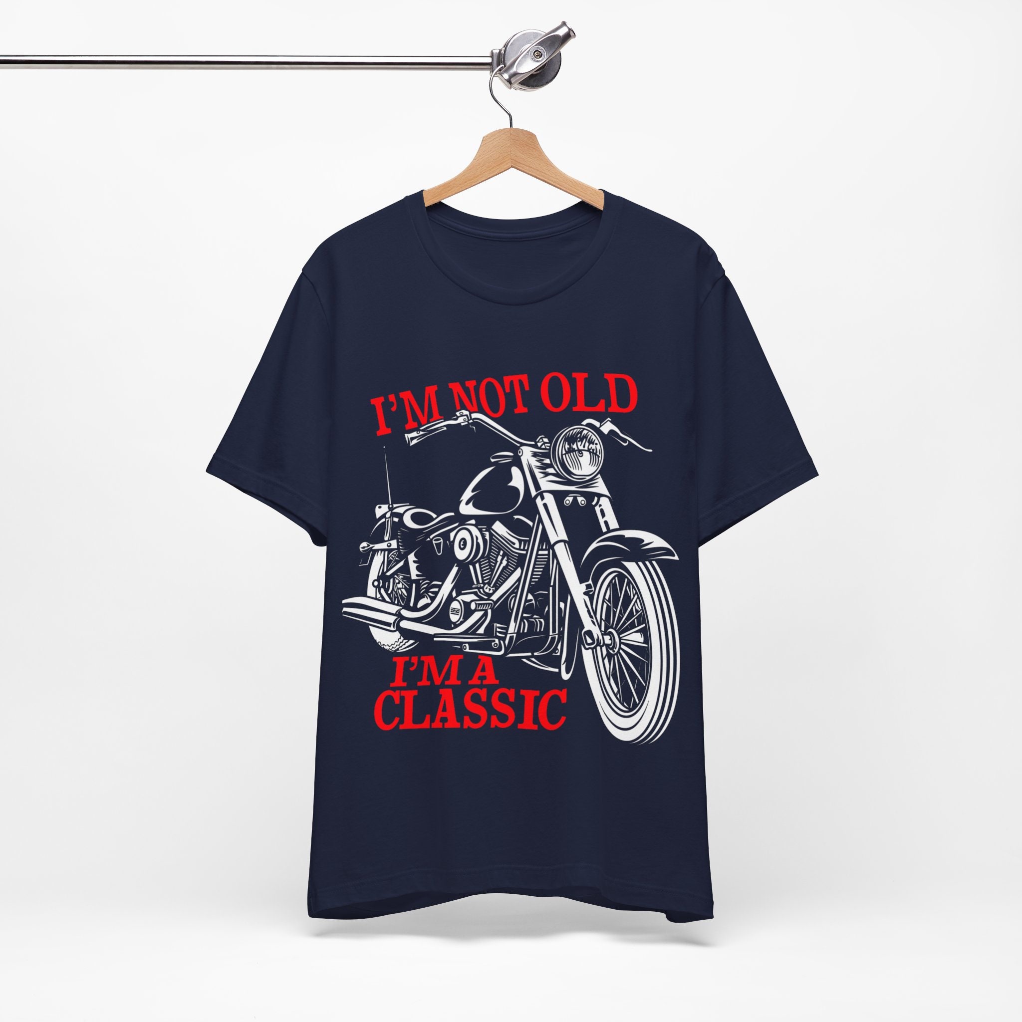 メンズの面白いバイクTシャツ - 昔のバイク乗りのためのTシャツ - 「私