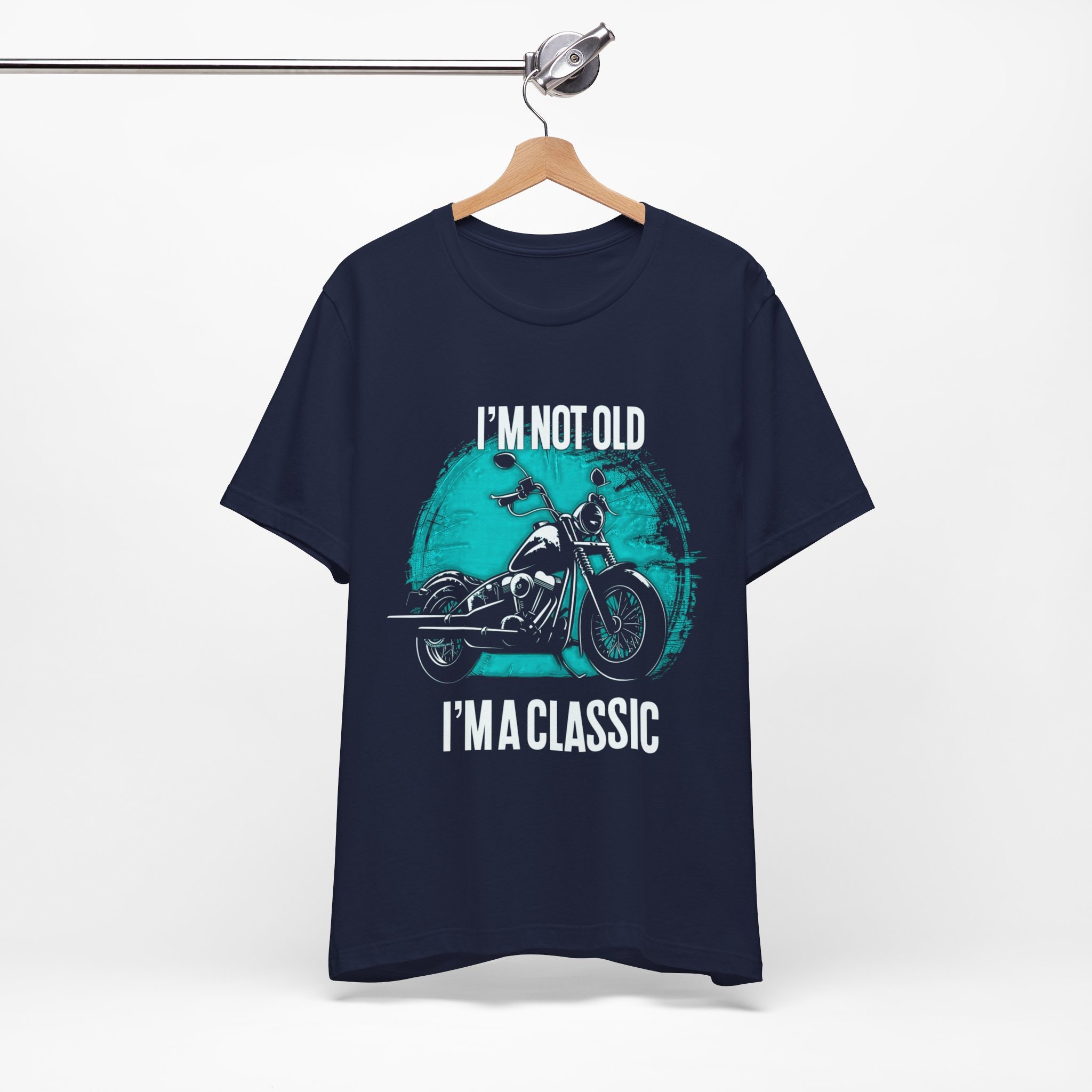 メンズの面白いバイクTシャツ - 昔のバイク乗りのためのTシャツ - 「私
