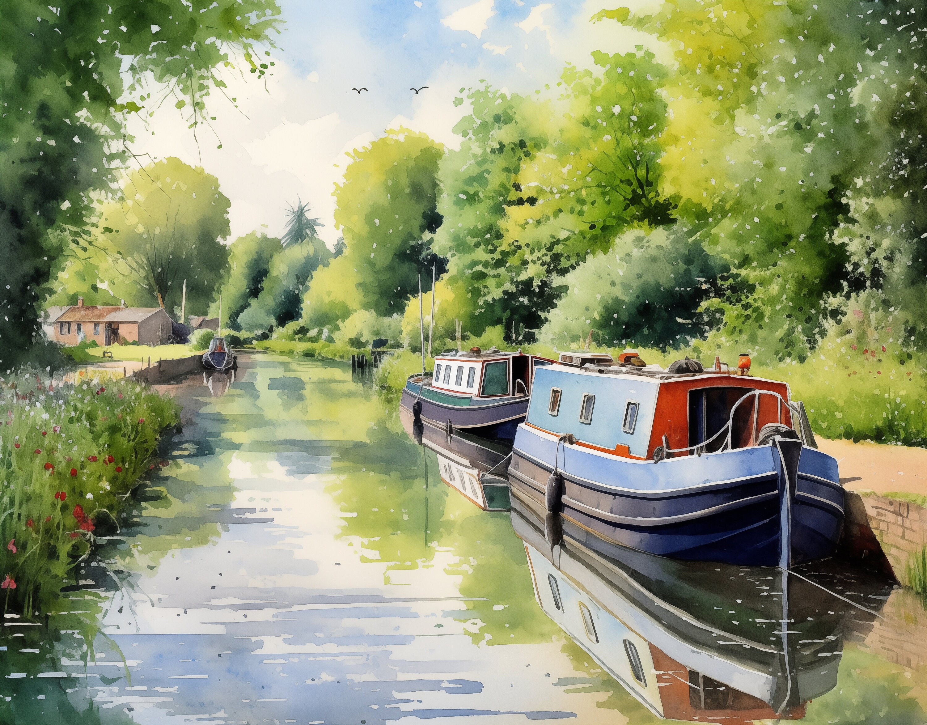 Narrowboat Calendar 2024 Ideal Gift for Narrowboat Owners, 12 Canal