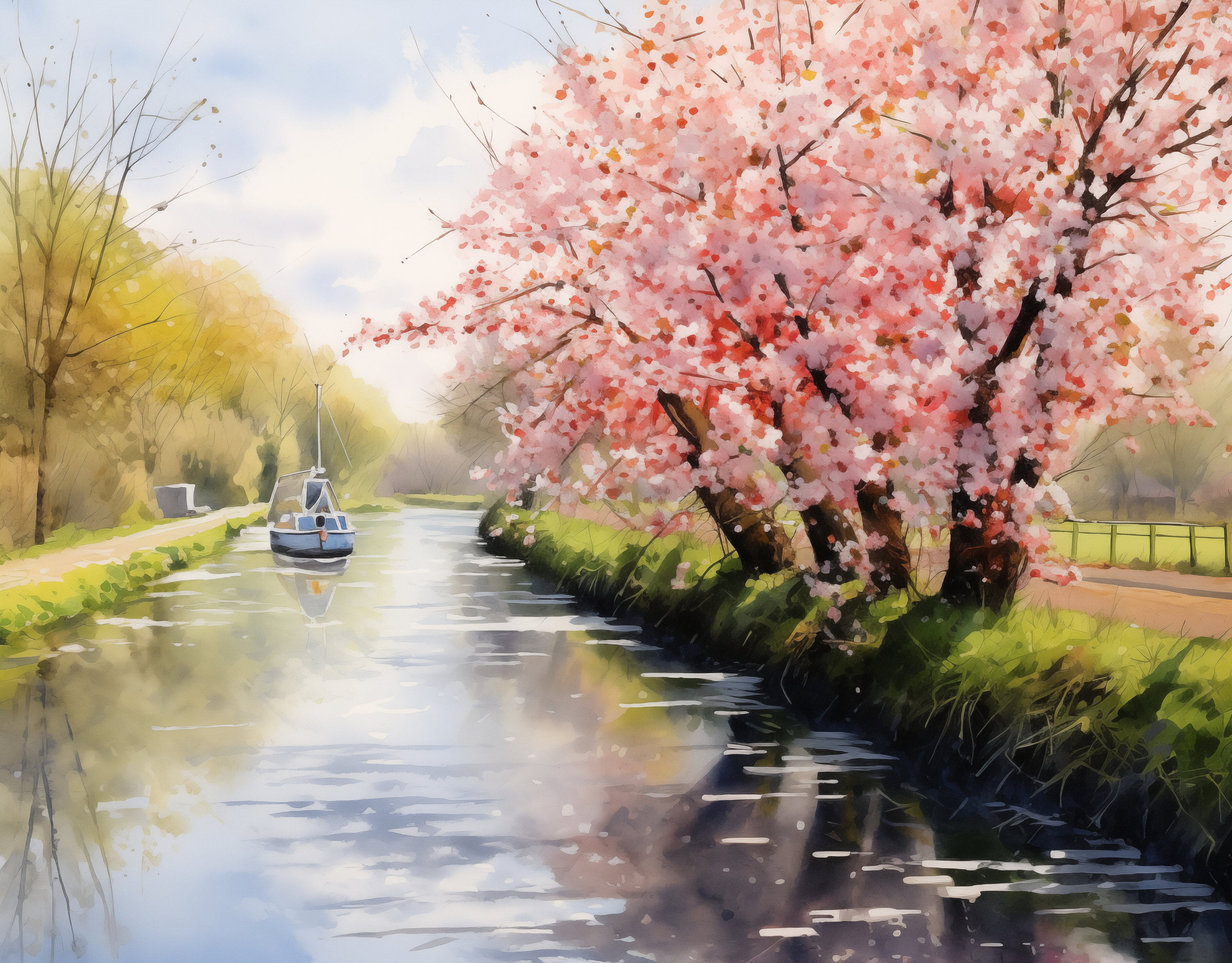 Narrowboat Calendar 2024 Ideal Gift for Narrowboat Owners, 12 Canal