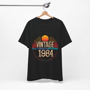 Koszulka Vintage 1984, Koszulka na 41. urodziny, Urodzony w 1984 r., Koszulka prezentowa na 41. urodziny, Dostępna ekspresowa dostawa w całych Stanach Zjednoczonych
