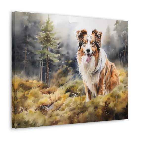 Australian shepherd wall art discount