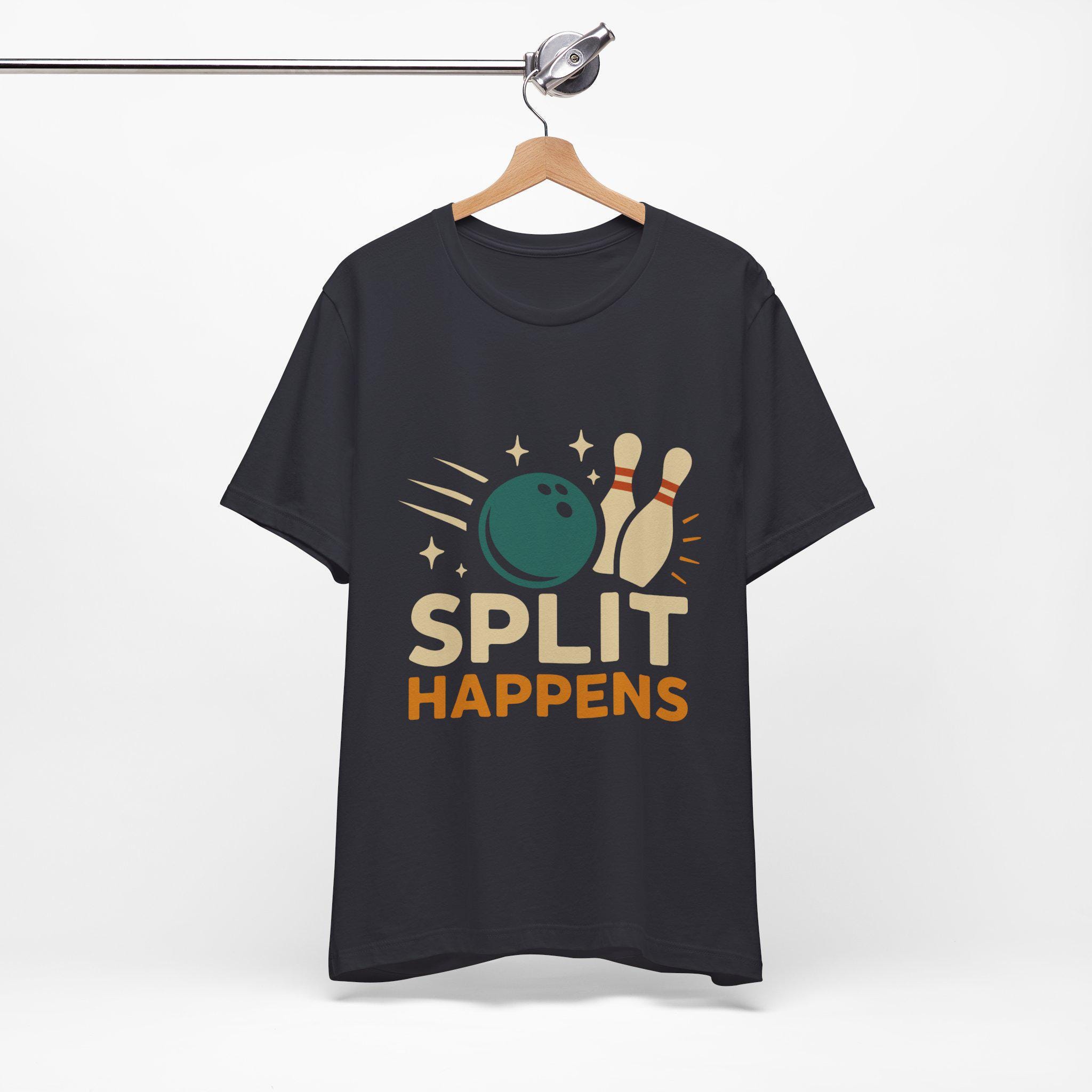 Camiseta Divertida 'Split Happens' - Diseño De Bolos, Varios Colores Y Tallas, 100% Algodón O Mezcla