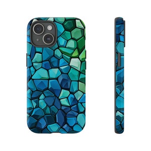 Navy Blue Camo Camouflage Hard & Leather Flip Case iPhone 18 Pro