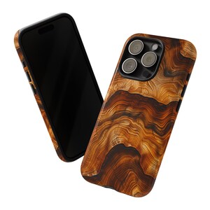 Phone Case: Teak Woodgrain Design - Durable Double Layer Protection image 6