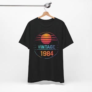 Koszulka Vintage 1984, Koszulka na 41. urodziny, Urodzony w 1984 r., Koszulka prezentowa na 41. urodziny, Dostępna ekspresowa dostawa w całych Stanach Zjednoczonych