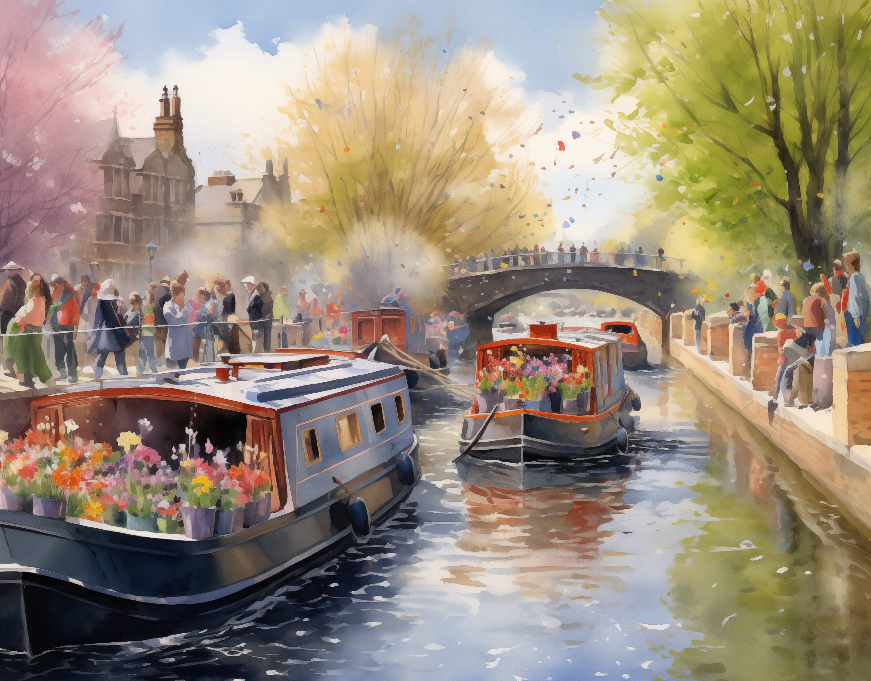 Narrowboat Calendar 2024 Ideal Gift for Narrowboat Owners, 12 Canal