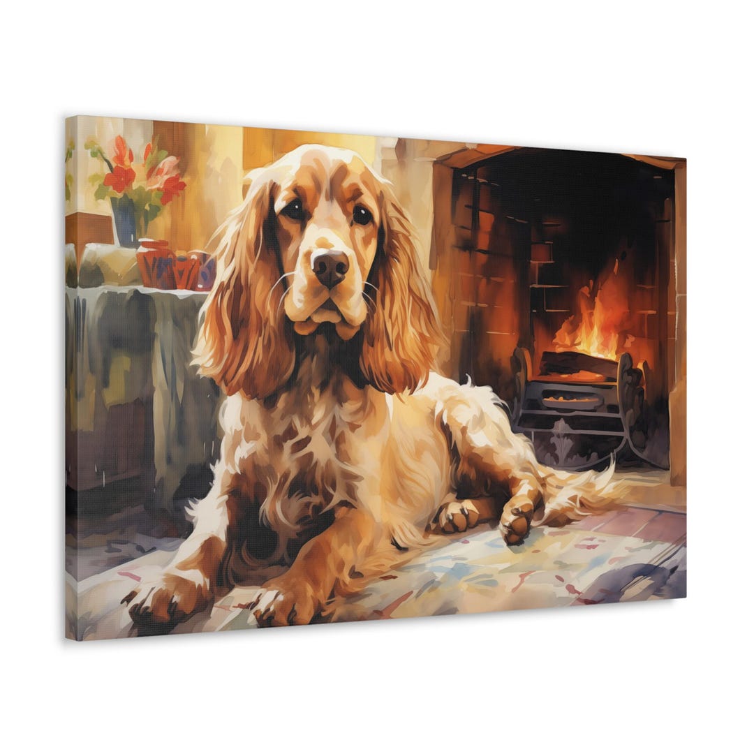 Cocker Spaniel Watercolor Canvas Print Wall Art Gift for Cocker Spaniel ...