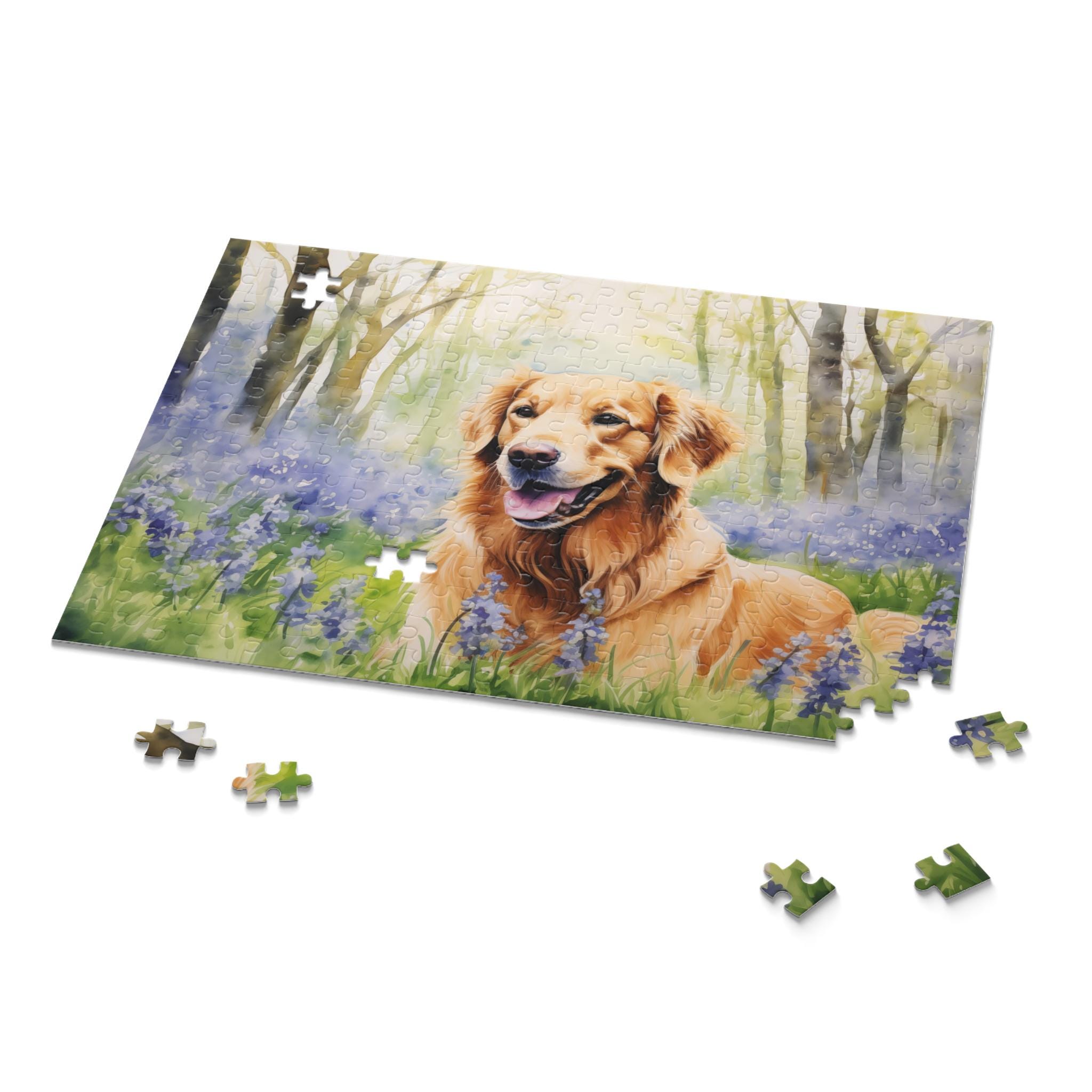Golden Retriever Jigsaw Puzzle (120, 252, 500-piece) - Golden