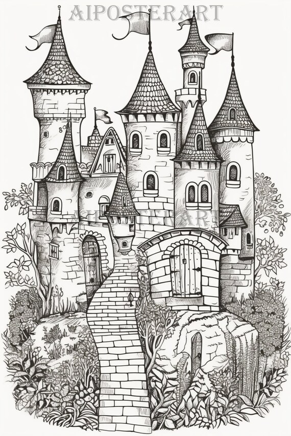 Printable Castle Coloring Pages For Kids Castle Coloring Pages For