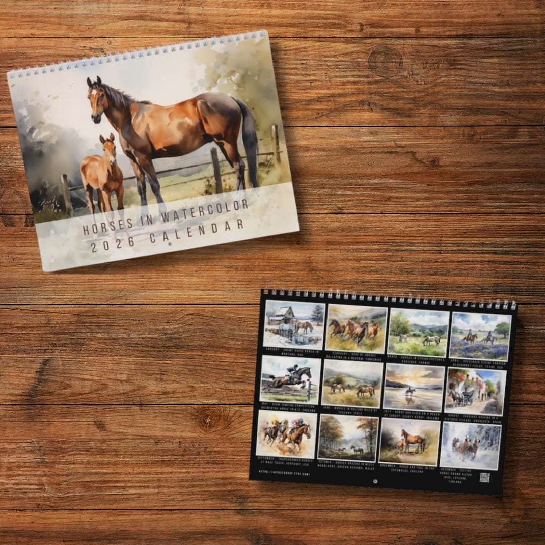 2026 Horses Calendar - Silver Creek Press - View #8