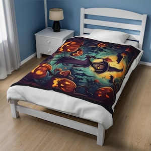 Halloween Velveteen Plush Blanket