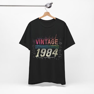 Koszulka Vintage 1984, Koszulka na 41. urodziny, Urodzony w 1984 r., Koszulka prezentowa na 41. urodziny, Dostępna ekspresowa dostawa w całych Stanach Zjednoczonych
