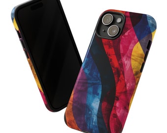 Colorful Phone Case  - Double Layer Tough Phone Case for iPhone, Samsung Galaxy and Google Pixel phone models