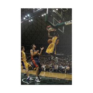 Kobe Bryant Puzzle - High-Quality Jigsaw Puzzle - Basketball Icon in Action - Perfect Gift for Fans and Puzzle Enthusiasts