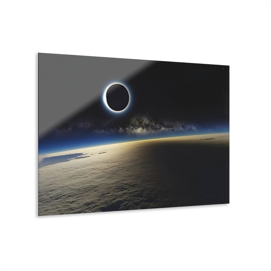 Horizon Solar Eclipse Stunning Space Art Celestial Wall Art Space ...