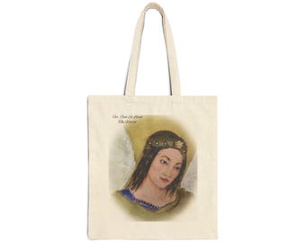 Bolsa Angel Tote em lona | Porque Deus amou o mundo de tal maneira