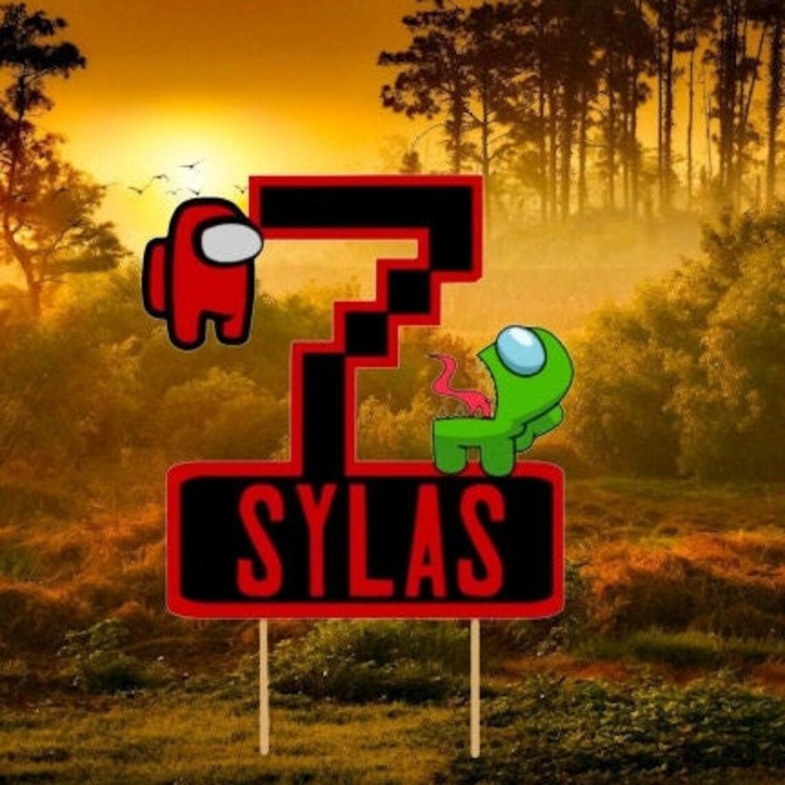 Among Us Party Decorations Etsy