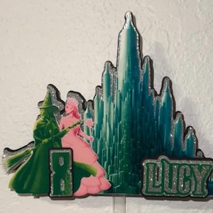 Wicked Inspired Cake Topper | Which Witch Will You Choose? | PINK OR GREEN