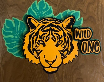 Wild One Cake Topper Jungle Theme Cake Topper Safari Theme Birthday - Etsy