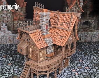 Hexengarde Von Ulfmann Manor | Gothic Victorian Building Terrain | 3D Printed | Trollcross3D