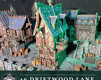Hexengarde 46 Driftwood Lane | Gothic Victorian Building Terrain | 3D Printed | Trollcross3D