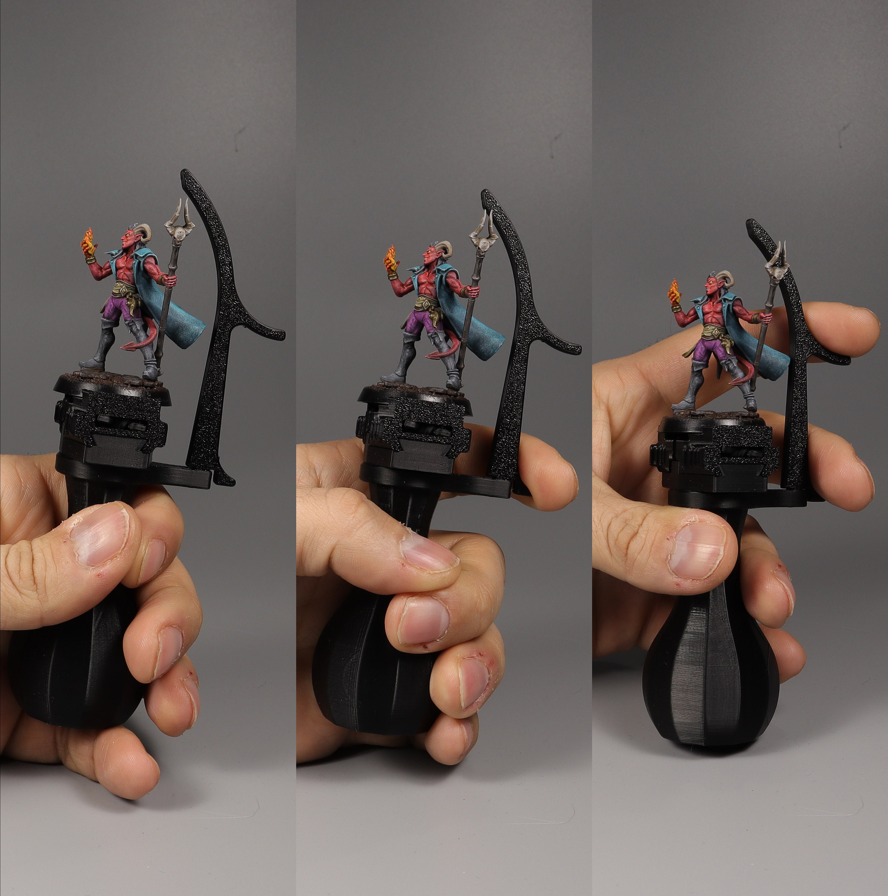 3D Printed Miniature Painting Handle Grip Warhammer AOS D&D -  in 2023