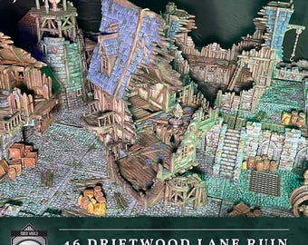 Hexengarde 46 Driftwood Lane Ruin | Gothic Victorian Building Terrain | 3D Printed | Trollcross3D