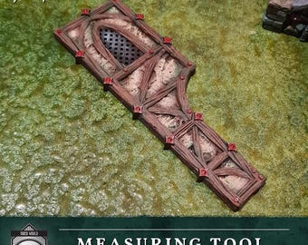 Hexengarde Measuring Tool | Gothic Victorian Building Terrain | 3D Printed | Trollcross3D