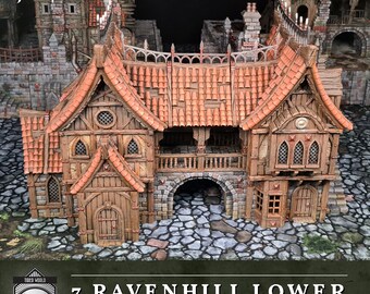 Hexengarde 7 Ravenhill Lower | Gothic Victorian Building Terrain | 3D Printed | Trollcross3D
