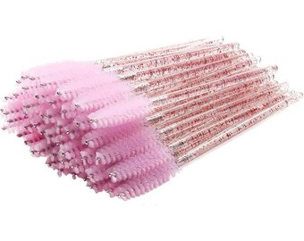 Tbestmax 500 Einweg-Mascaraspulen In 5 Farben – Wimpernbürsten Für Extensions & Augenbrauen